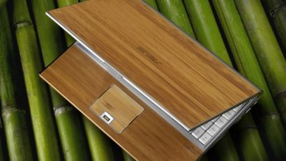 Pandalara dizüstü | Asus, U6V dizüstü bilgisayar serisine bambu kaplı "çevreci" modeller ekledi.