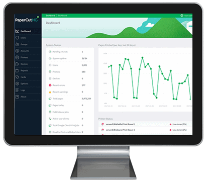 Papercut, Dashboard, OMECorp & Genesis Business Systems