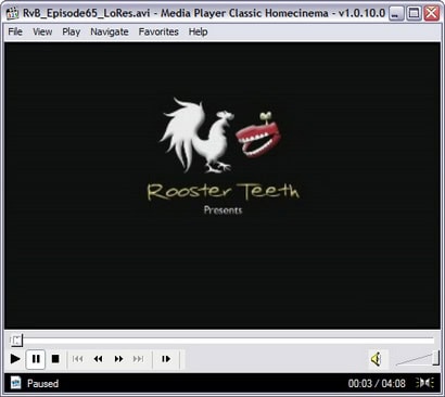 Het uiterlijk van de Media Player Classic software komt je misschien bekend voor.