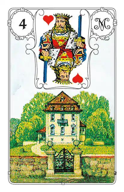 Lenormand Haus ist Lenormandkarte 4.