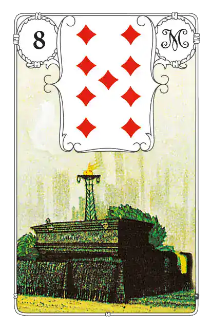 Lenormand Sarg ist Lenormandkarte 8.