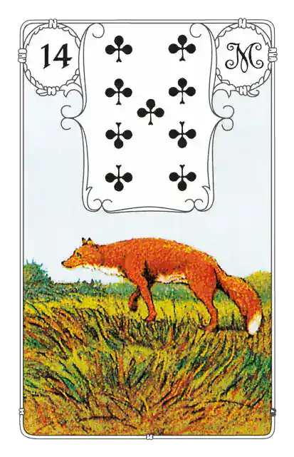 Lenormand Fuchs ist Lenormandkarte 14