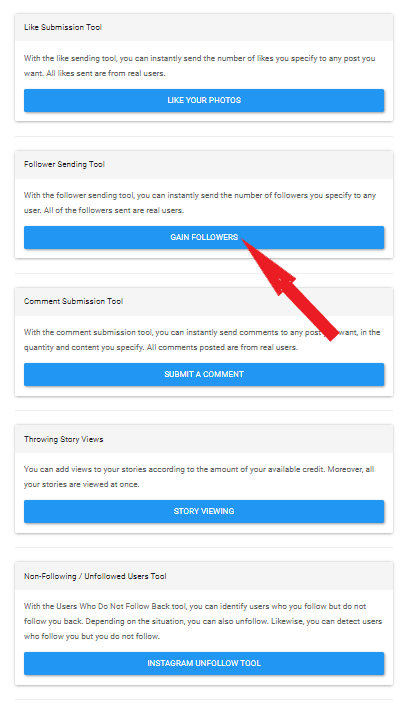 Instamoda Org Free Followers on Instagram tools