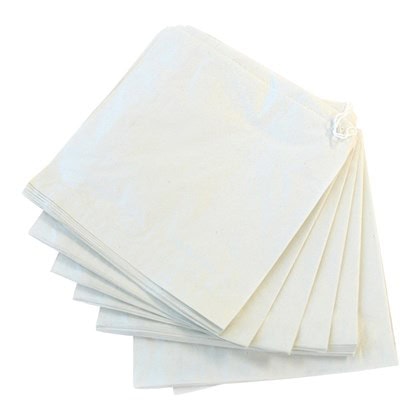 Strung White Sulphite Counter Bags 12 1/2" x 12" 100% Recycled (x500)