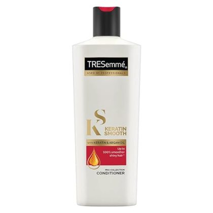 TRESemme Keratin Smooth, Conditioner, 190 Millilitre, For Smoother, Shinier Hair, With Keratin & Moroccan Argan Oil, Nourishes & Controls Frizz, Up To 72 Hours, For Men & Women
