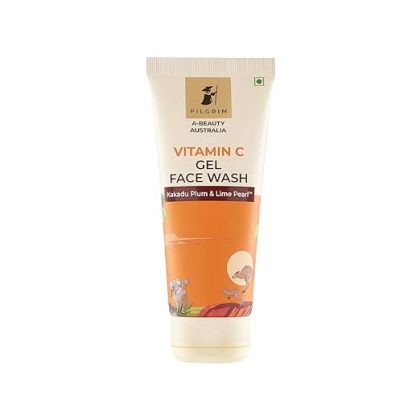 Pilgrim Australian Vitamin C Gel Face Wash for for dry/ radiant/ glowing skin with Kakadu Plum & Lime Pearl™ | Women & Men | 100 ml