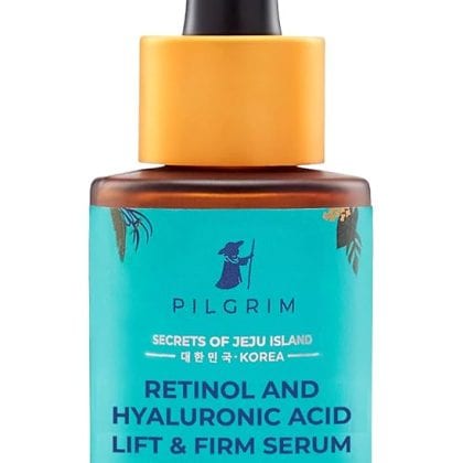 PILGRIM Korean 0.5% Retinol & 1% Hyaluronic Acid Lift & Firm Anti Aging Serum | Retinol serum for face| Reduce Fine Lines & Wrinkles|For Men & Women |All Skin Types|30ml
