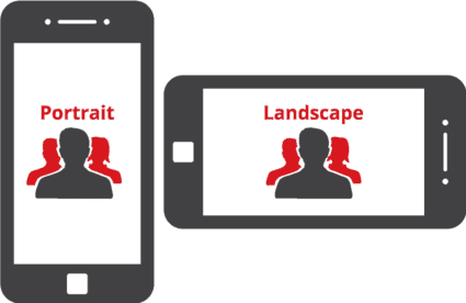 When shooting photos for your website, use the landscape orientation primarily for maximum flexibility