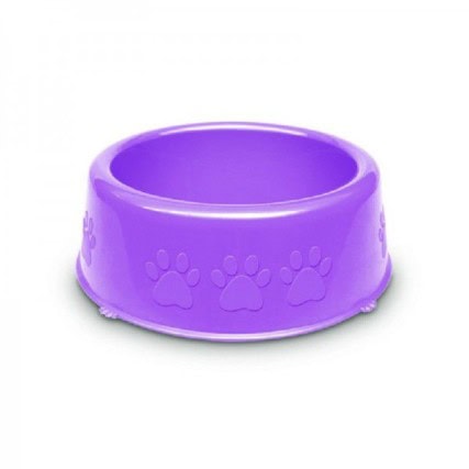 comedouro pet  perolizado luxo pequenas Racas – ROXO -pote p/ racao ou agua