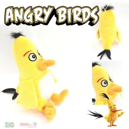 Angry birds Chuck -Pássaro amarelo  – com som  urso de pelúcia