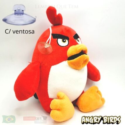 urso de pelucia red Angry Birds – grande com ventosa