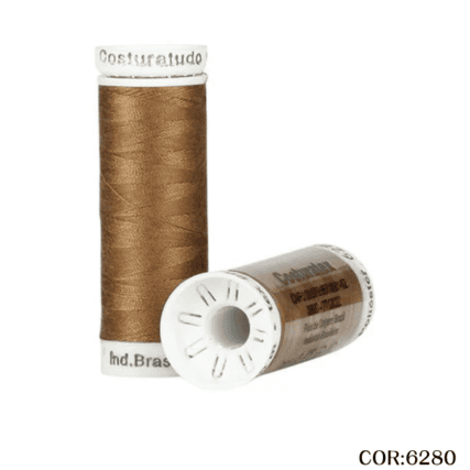 Linha De Costura Costuratudo Costuratex 10 Retros Com 100 Me Cor 6280