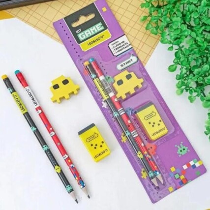 Kit Escolar Game com 04 Peças – video gamer