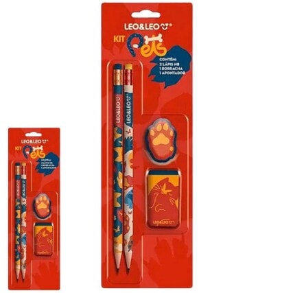 Kit Escolar Pets com 04 Peças – Animais