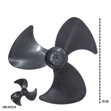 hélice ventilador  40 cm 3 pás ADAPTÁVEL