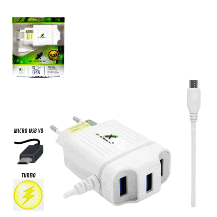 Carregador Ultra Rápido V8 Micro Usb 1,4A C 3 Entra Usb Xc-Ur13