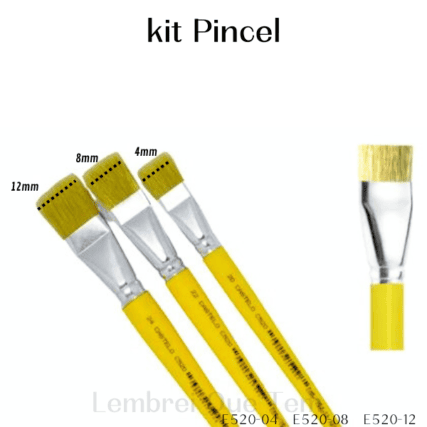 Pincel castelo e520-04 e520-08 e520-12