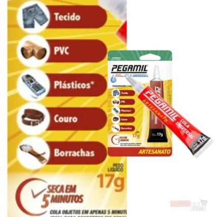 Cola Pegamil 17g Seca em 5 minutos