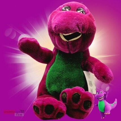 bicho de pelúcia grande – Barney dinossauro