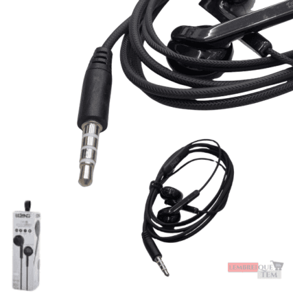 Fone De Ouvido Com Microfone Estéreo P2 Com Fio Le-0234 – Lelong