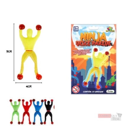 Ninja Desce Parede 9cm, Multicolorido – Homem Aranha