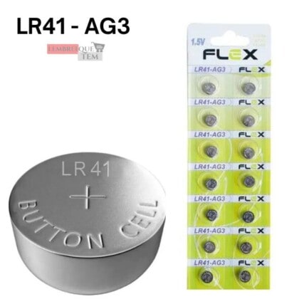Pilha Bateria Botão LR41 1.5V AG3