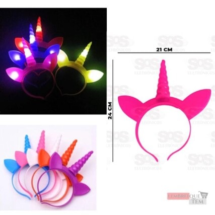 Tiara Unicornio Com luz – tiaras para cabelo fantasia