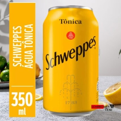 Água Tônica Schweppes 350ml – lata