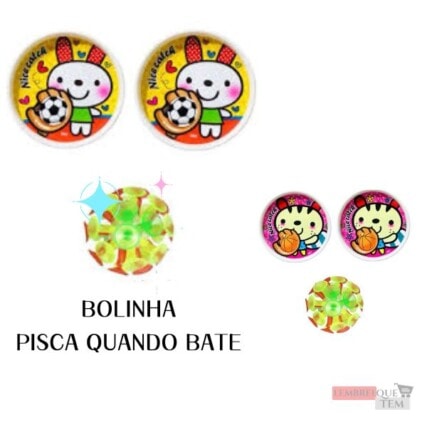 Brinquedo Kit Bola Bateu Colou Com Bola Ventosa Gruda Bola Cola Bola – Bolinha acende