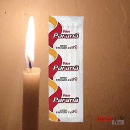 Vela Paraná Nº9 Branca (6 Unidades) – Grossa