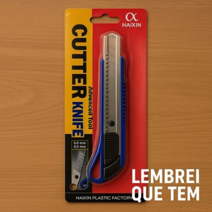Estilete retrátil de 18 mm Haixin