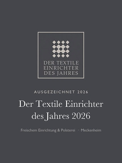 Auszeichnung DER TEXTILE EINRICHTER DES JAHRES 2026 an Thomas Freischem in Meckenheim