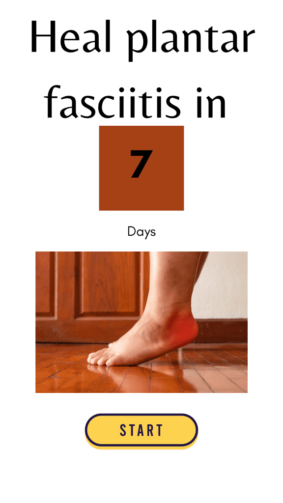 Heal plantar fasciitis in 7 days banner