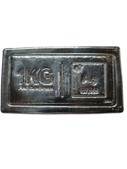 1kg silver bullion bar - sell your silver at LMB Jewellery Johannesburg for best prices