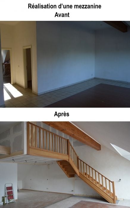 Mezzanine :avant/après