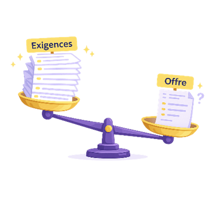 Balance déséquilibrée entre exigences élevées et offre d’emploi peu attractive en recrutement