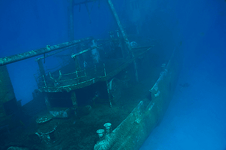 USS Kittiwake at rest Grand Cayman