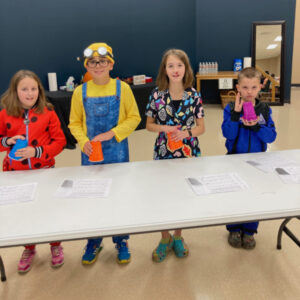 Students playing rhythm cups