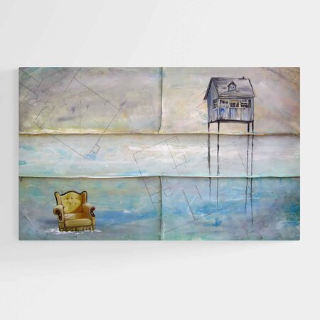 Remnants of Home beach painting by Kristin Llamas