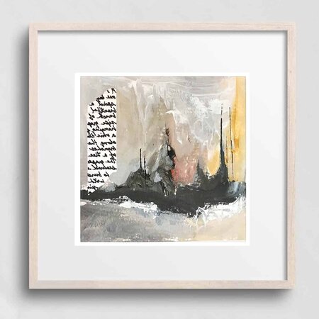 The Fox & The Grapes: 6x6" Original Paper Painting