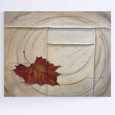 at rest leaf painting original painting nashville artist