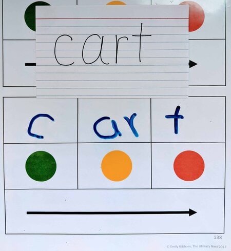 segmenting words with r controlled vowels