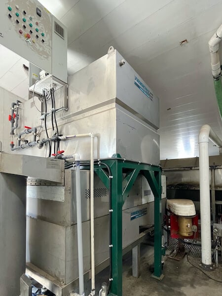 Trident wave separator manure treatment Alberta dairy farm