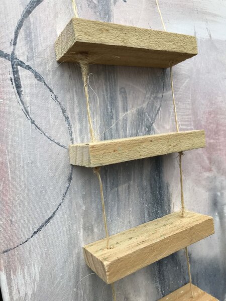 ladder painting by nashville artist Kristin Llamas