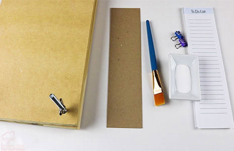 materials used to make DIY tear-away notepads