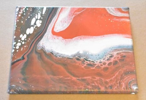 Day 7 Acrylic Pouring Color Theory Series funnel pour