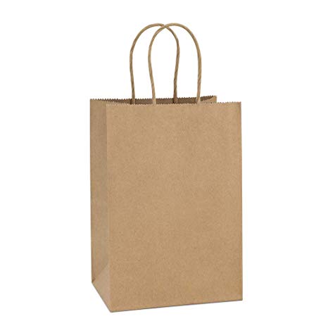 Brown Twist Handle Carrier- Large, 320x140 x410mm (x125)