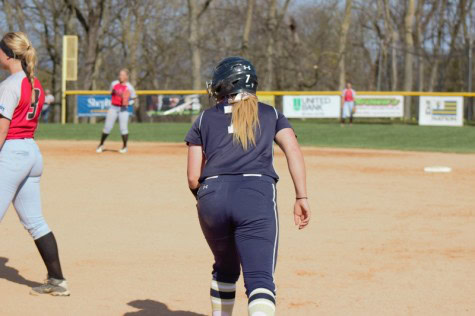 Alexandra Witt after a single against Wheeling Jesuit.