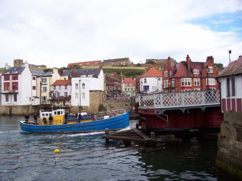 A photo of Robin Hood’s Bay at the eastern terminus of the walk. 