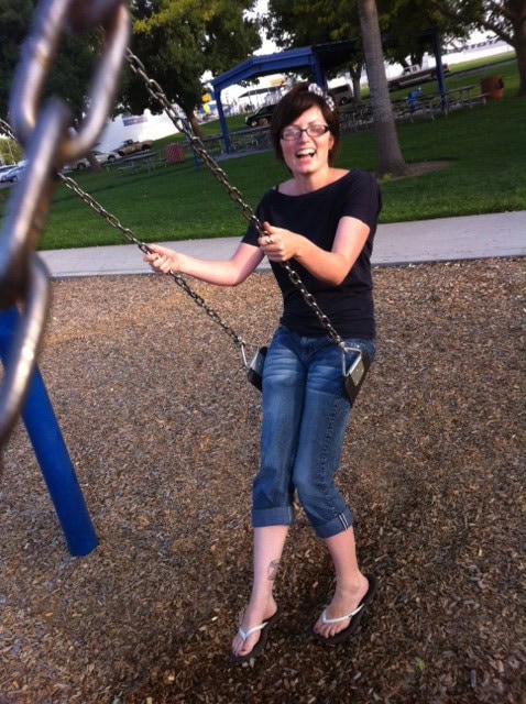 I even managed to fit in some swinging this week!  It's been a stressful couple weeks, I like to swing when that happens, you can't help but smile while swinging :)